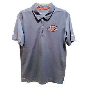 Nike Equipment Training Chicago Bears NFL Men's Gray Polo Shirt Small